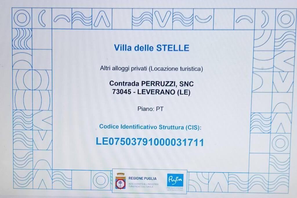 Villa Delle Stelle Con Piscina Leverano Eksteriør bilde